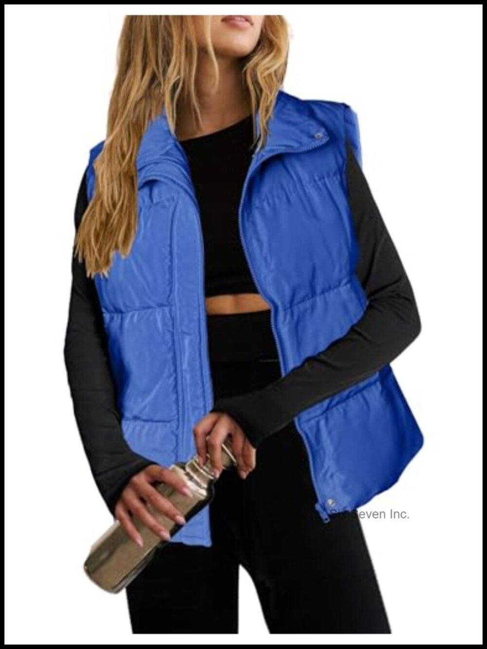 Zeagoo Women's Lightweight Puffer Vest Zip Up Padded Sleeveless Winter Warm